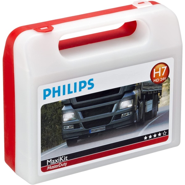 Set Becuri Rezerva Camion Philips H7/H7 24V + Becuri Semnalizare + Sigurante MaxiKit MasterDuty 55560LKMDKM